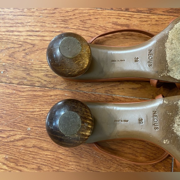 Neous Leather Sandals with “Glass” Globe Heels - Picture 10 of 11